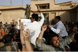 Riot at Israeli embassy in Cairo
