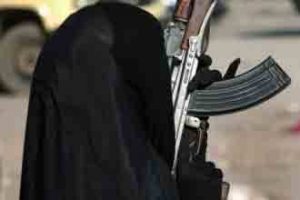 Woman in burka