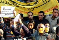 Anti-Mubarak Demonstrators