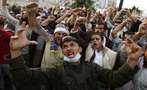 Anti government protesters (REUTERS)
