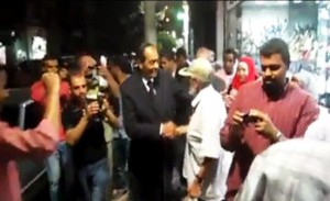 Egypts military ruler, takes a stroll in Cairo recently wearing a business suit