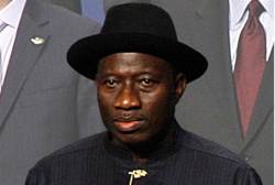 Nigerian President Goodluck Jonathan