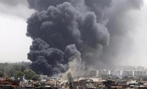 air strikes in Tripoli