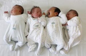 babies at a maternity ward at munich hospital