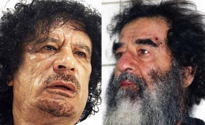 Gaddafi- Saddam