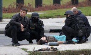 AL ARABIYA - AGENCIES Serbian police Saturday arrested 15 people in the Muslim-populated area of Sandzak after a suspected radical Islamist opened fire on the U.S. embassy in Sarajevo, local media reported. “This morning at 5:00 am (0300 GMT) a (police) operation was launched against the extremist Islamist Wahhabi movement in the territory of Novi Pazar, Sjenica and Tutin,” Interior Minister Ivica Dacic told the Tanjug news agency. All three towns are in southwestern Serbia with large Muslim communities. Police searched some 18 locations and seized a number of computers, CDs, SMS cards and books, Dacic said. Police in Serbia said they had conducted raids in three towns in southwestern Serbia, including the mainly Muslim Novi Pazar, the hometown of the gunman identified as 23-year-old Mevludin Jasarevic. Police searched some 18 locations and seized a number of computers, CDs, SMS cards and books, Interior Minister Ivica Dacic said. “At 5 a.m. this morning, police launched an operation against the extremist Islamic Wahhabi movement in Novi Pazar, Sjenica and Tutin,” Dacic said in a statement. Fifteen people were arrested and police seized mobile phones and computers. Serbian media reported that police had stepped up security around the U.S. embassy in the capital, Belgrade. Security officials in Bosnia said that Jasarevic, who was convicted of robbery in Austria in 2005 and deported to Serbia, had entered Bosnia on Friday morning and had visited hard-line Islamists in the northern Bosnia earlier in the year. The Novi Pazar region has been raided before. In 2007, police uncovered what it said was an Islamist “terrorist” training camp, seizing plastic explosives, grenades and automatic weapons.