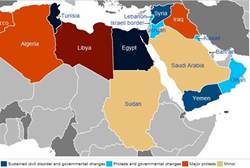 Arab spring map