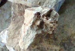 A rock used for throwing in attacks by PA Arabs