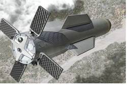 Artist's rendition of MOP bunker buster bomb