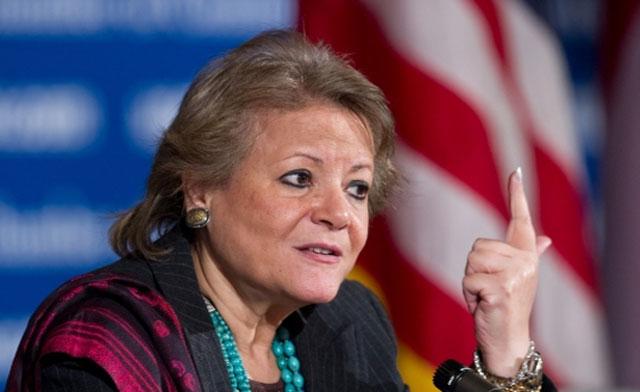 Egyptian Minister of International Cooperation Fayza Abul Naga