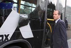 Barkat at Terror Scene (Archive)