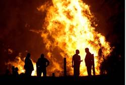 Flames rise from Egyptian pipeline