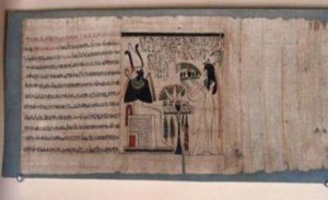 Egyptian Book of the Dead fragments are by the 15th century BC figure (AFP)