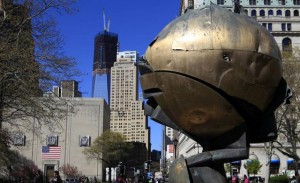 The Sphere, becomes a symbol of resilience and international harmony, will soon be moved form the Manhattan Park. (AP)