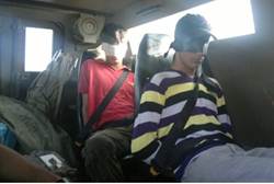 The arrested arson suspects RT