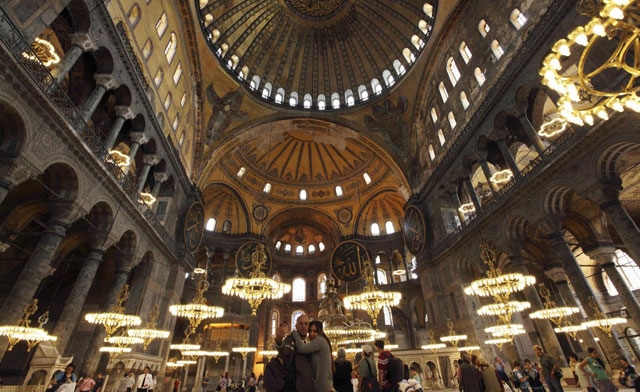 Turkeys Saint Sophia the worlds greatest cathedral for almost a millennium before invading Ottomans converted it into a mosque in the 15th century. Reuter