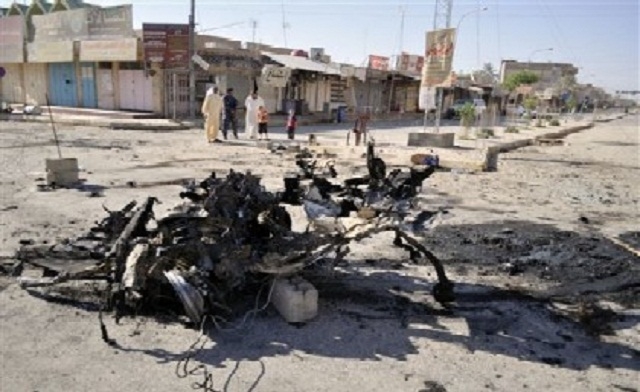 three bombs exploded in sequence inside a pet market