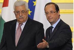 Abbas and Hollande in Paris