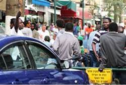 Illegal Africans in Tel Aviv