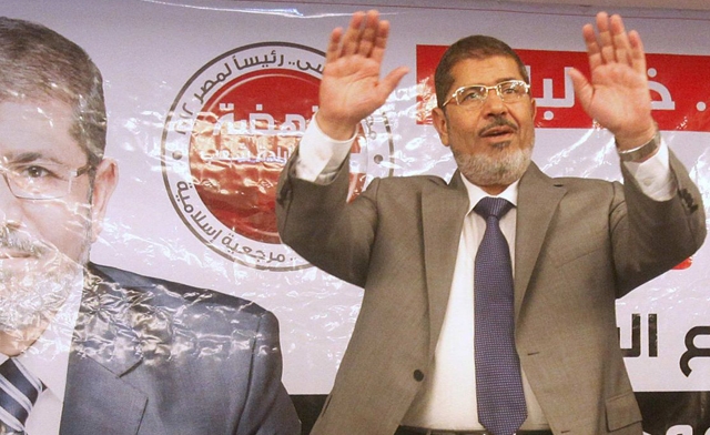 Muslim Brotherhoods presidential candidate Mohammed Mursi