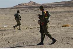 IDF patrols near Sinai border