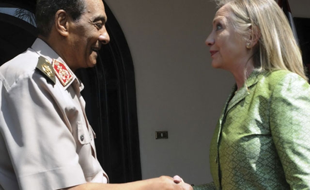 Mohamed Hussein Tantawi met with Hillary Clinton . Reuters