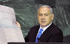 Netanyahu shows UN the Auschwitz plans