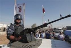 Hamas soldiers before arrival of Qatari Emir74 - AFP