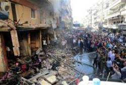 State media picture of aftermath of explosion last week in Damascus - AFP