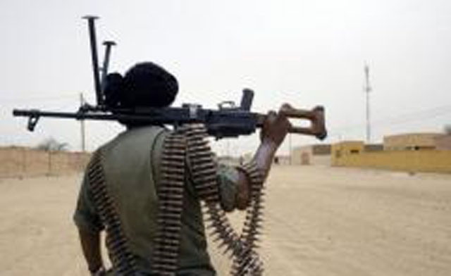 A Malian government soldier AFP