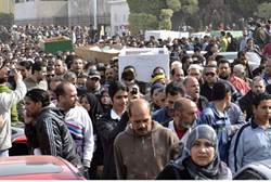 Mourners in Port Said