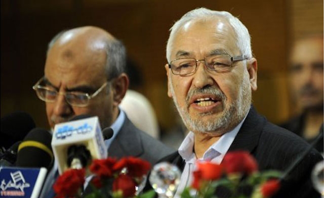 Tunisian Islamist Ennahda Party founder Rached Ghannouchi AFP