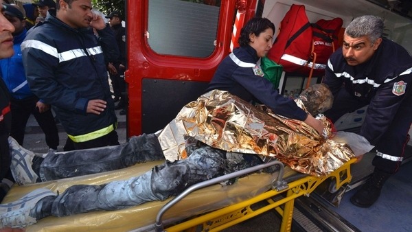 street vendor set himself on fire in protest. Reuters