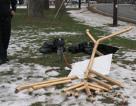 Destroyed menorah archive