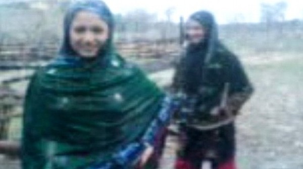 The two girls Noor Basra and Noor Sheza aged 15 and 16 appeared in the video playing in the rain Photo courtesy of the Daily Mail
