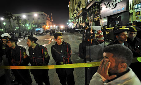 bomb at Cairo police station