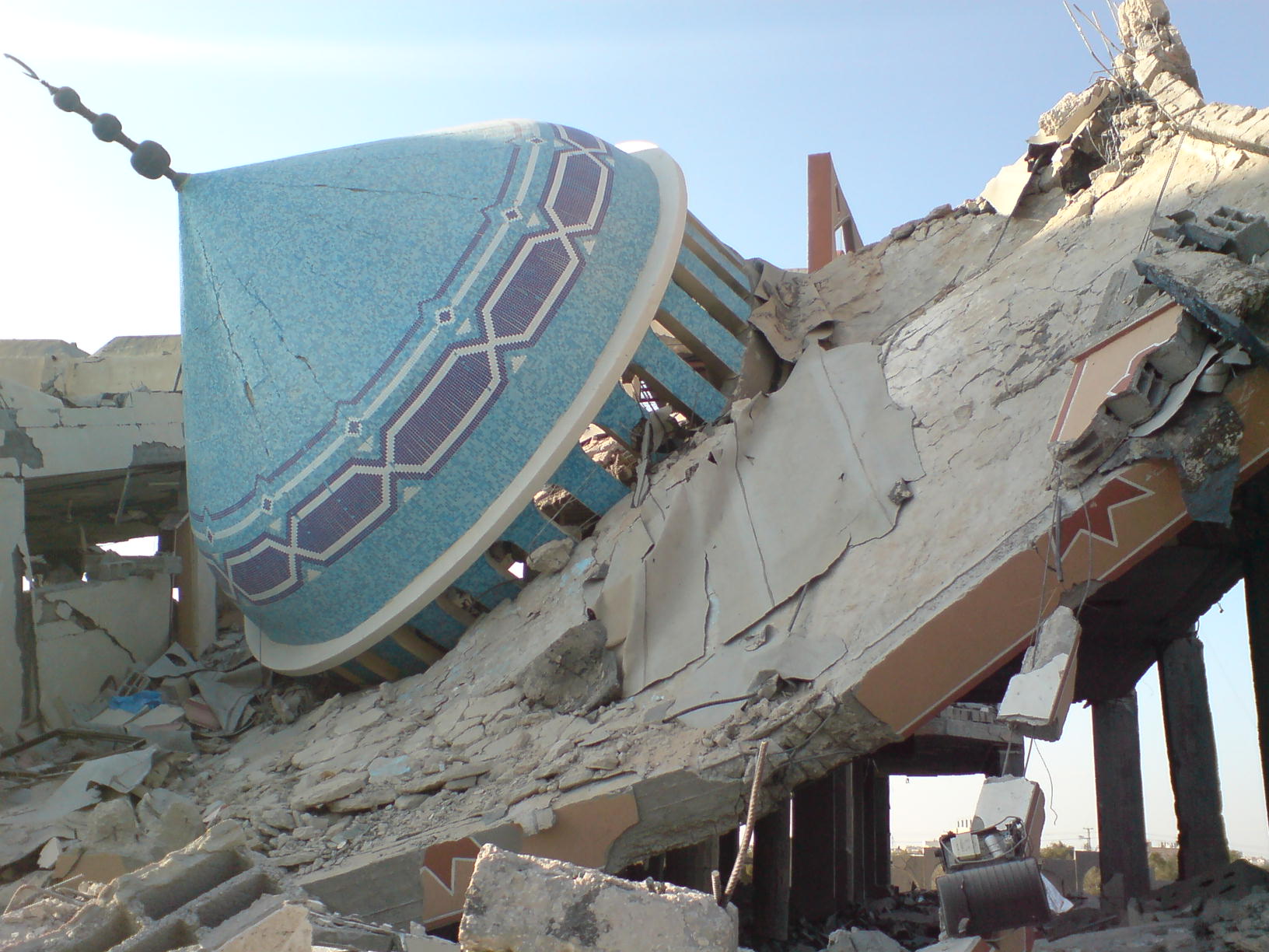 Destroyed mosque