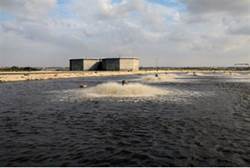 Raw sewage plant in Gaza