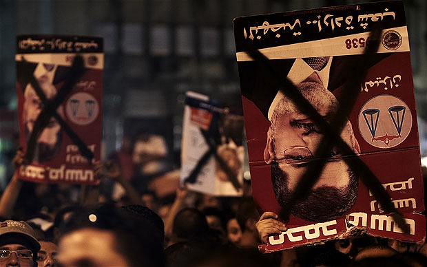 Egyptians protest