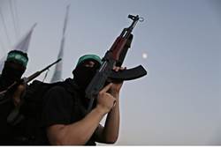 Hamas terrorists in Gaza City