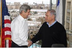 John Kerry and Binyamin Netanyahu