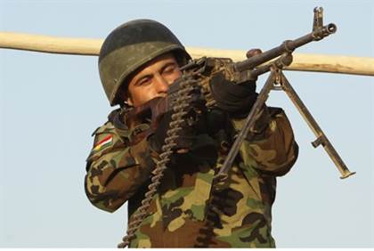 A member of Kurdish Peshmerga forces - Reuters