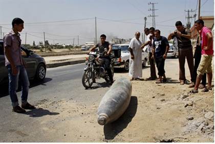 Unexploded IDF missile in Gaza file