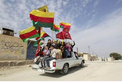 Kurds in Hasakah province in northeastern Syria - Reuters/Stringer
