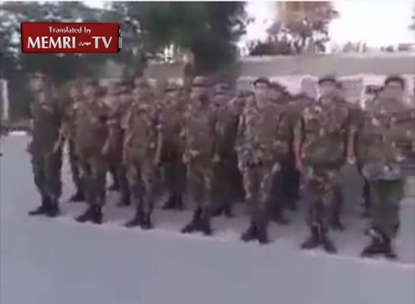 Algerian Army marching drill